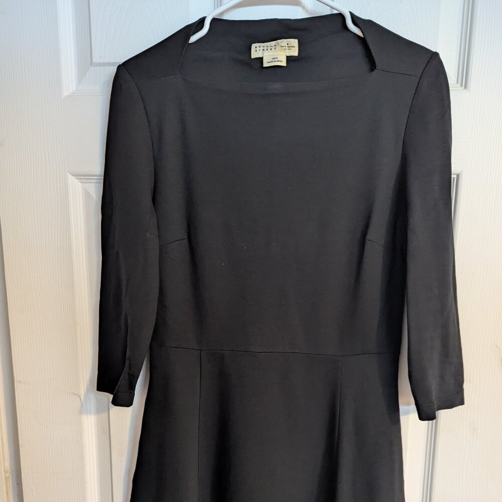 Kate Spade Broome St Black Fit and Flare Skater Dress Size Small